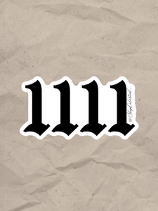 1111 Angel Number Sticker