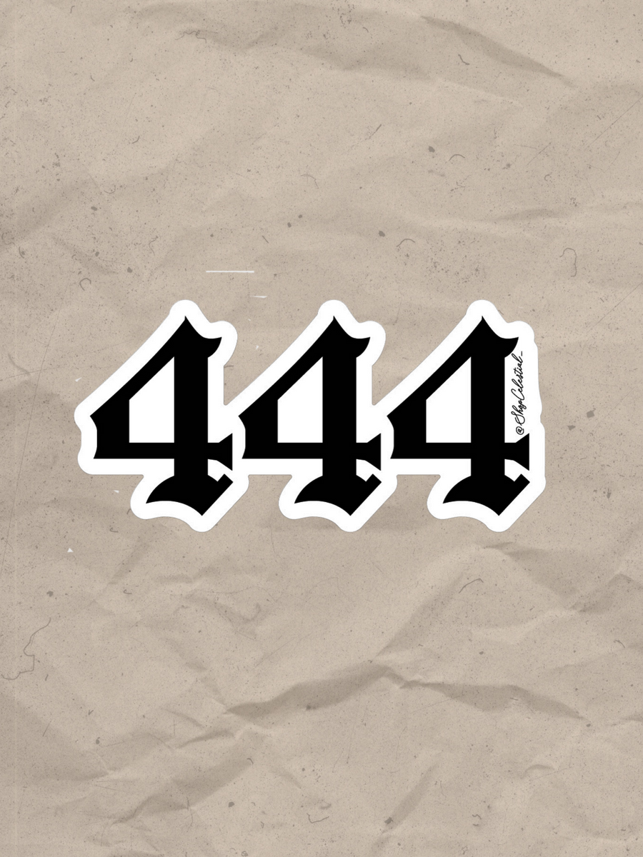 444 Angel Number Sticker – Shop Celestial