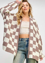Load image into Gallery viewer, Check Me Out Cardigan • Mink