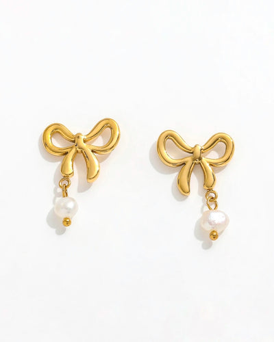 Clara Pearl Pendant Earrings