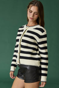 Serena Striped Cardigan