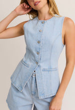 Load image into Gallery viewer, Chloe Sleeveless Denim Top