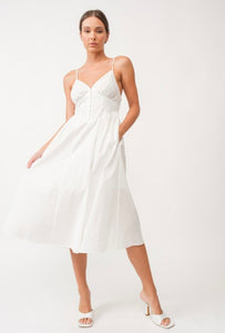 Hamptons Corset Midi Dress