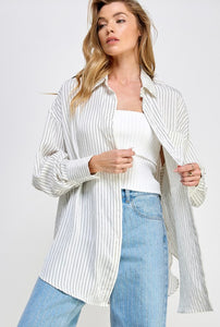 Carla Striped Button Up Shirt