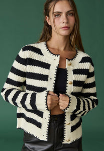 Serena Striped Cardigan