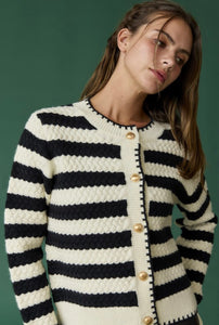 Serena Striped Cardigan