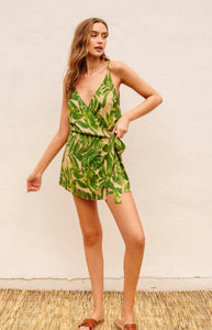 Ibiza Palm Wrap Romper