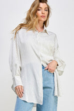 Load image into Gallery viewer, Carla Striped Button Up Shirt