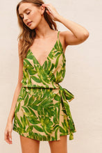 Load image into Gallery viewer, Ibiza Palm Wrap Romper
