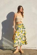 Load image into Gallery viewer, Lemon Pie Buckle Midi Skirt