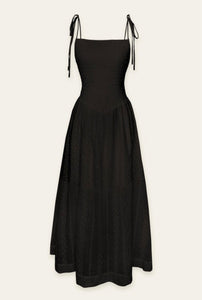 Cher Chevron Waist Midi Dress