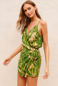 Ibiza Palm Wrap Romper