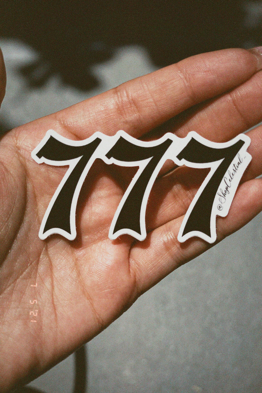 777 Angel Number Sticker