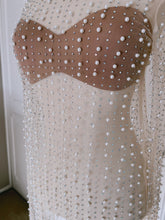 Load image into Gallery viewer, Champagne Pop Pearl Embellished Dress