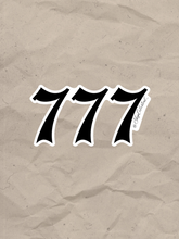 Load image into Gallery viewer, 777 Angel Number Sticker