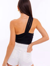 Load image into Gallery viewer, Uptown Girl One Shoulder Mesh Bodysuit